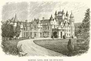 Château de Balmoral, depuis le sud-ouest - English School